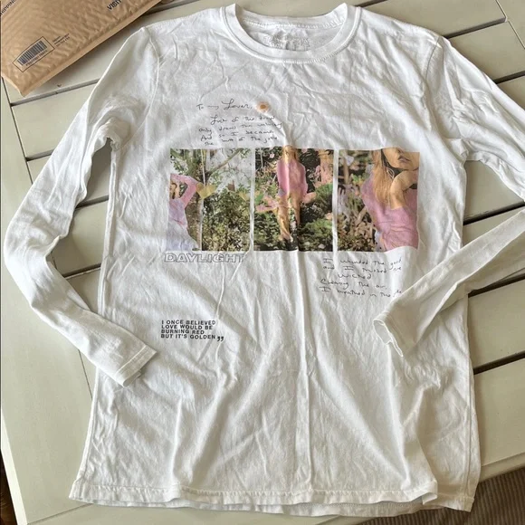 Taylor Swift Daylight Long Sleeve Shirt Lyrics - Picture 1 of 8